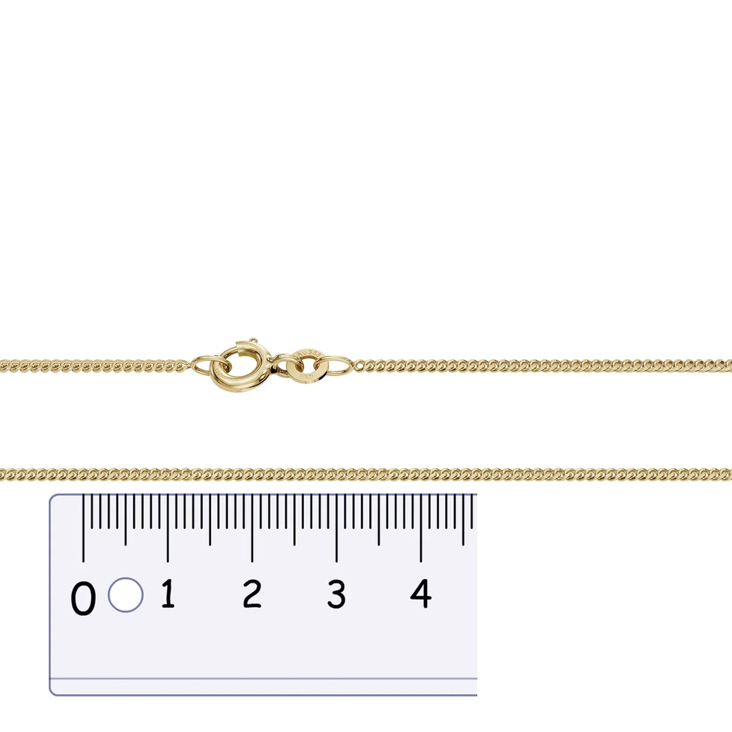 Goldkette Panzerkette Breite 1,4mm - 333-8 Karat Gold