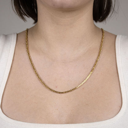 Edle Goldkette Königskette Breite 2,5 mm - massiv 585-14 Karat Gold
