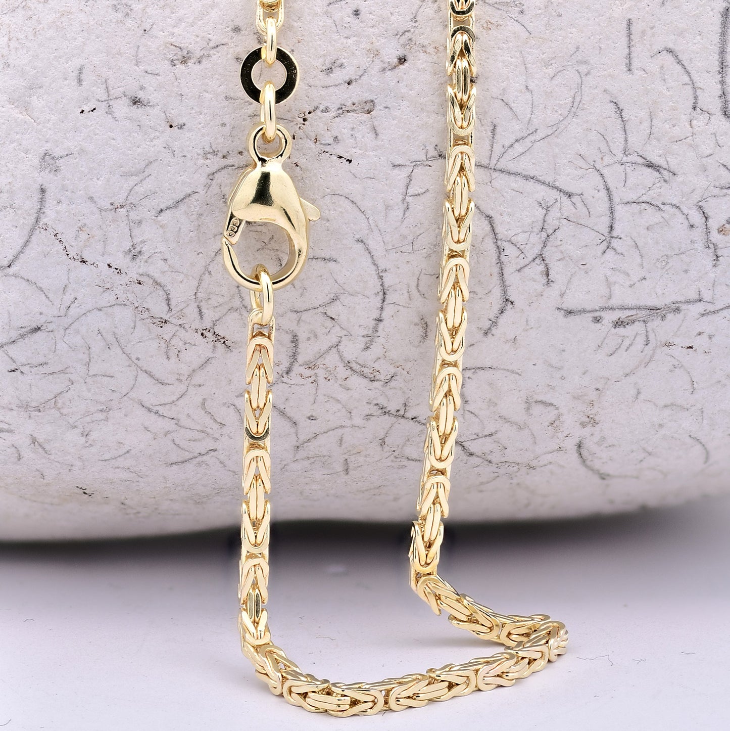 Goldkette Königskette Halskette Breite 1,8 mm massiv 333-8 Karat Gold