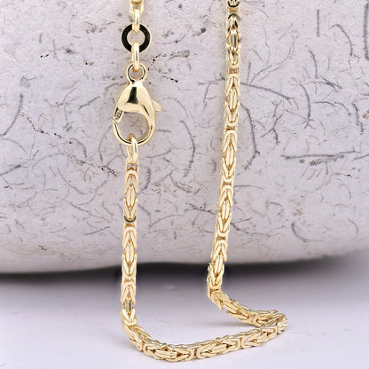 Goldkette Königskette Halskette Breite 1,8 mm massiv 333-8 Karat Gold