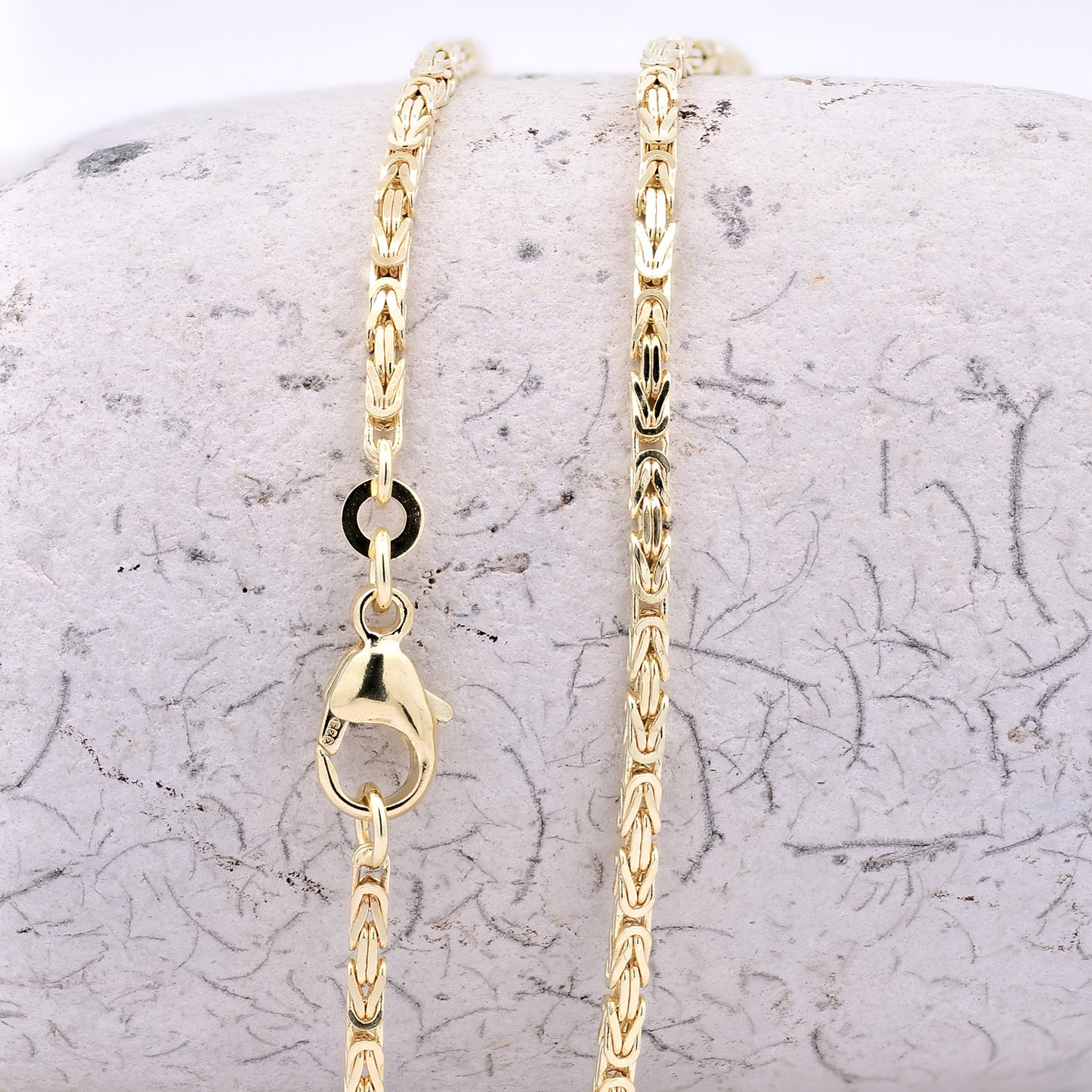 Goldkette Königskette Halskette Breite 1,8 mm massiv 333-8 Karat Gold