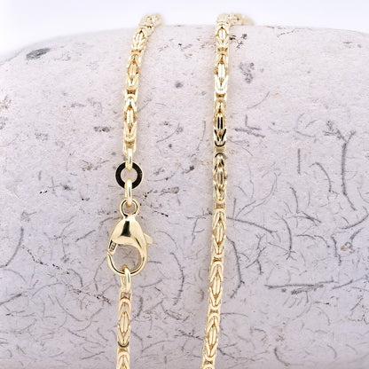 Goldkette Königskette Halskette Breite 1,8 mm massiv 333-8 Karat Gold
