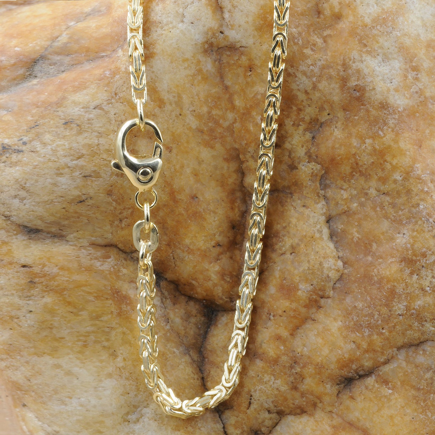 Goldkette Königskette Halskette Breite 1,8 mm massiv 333-8 Karat Gold