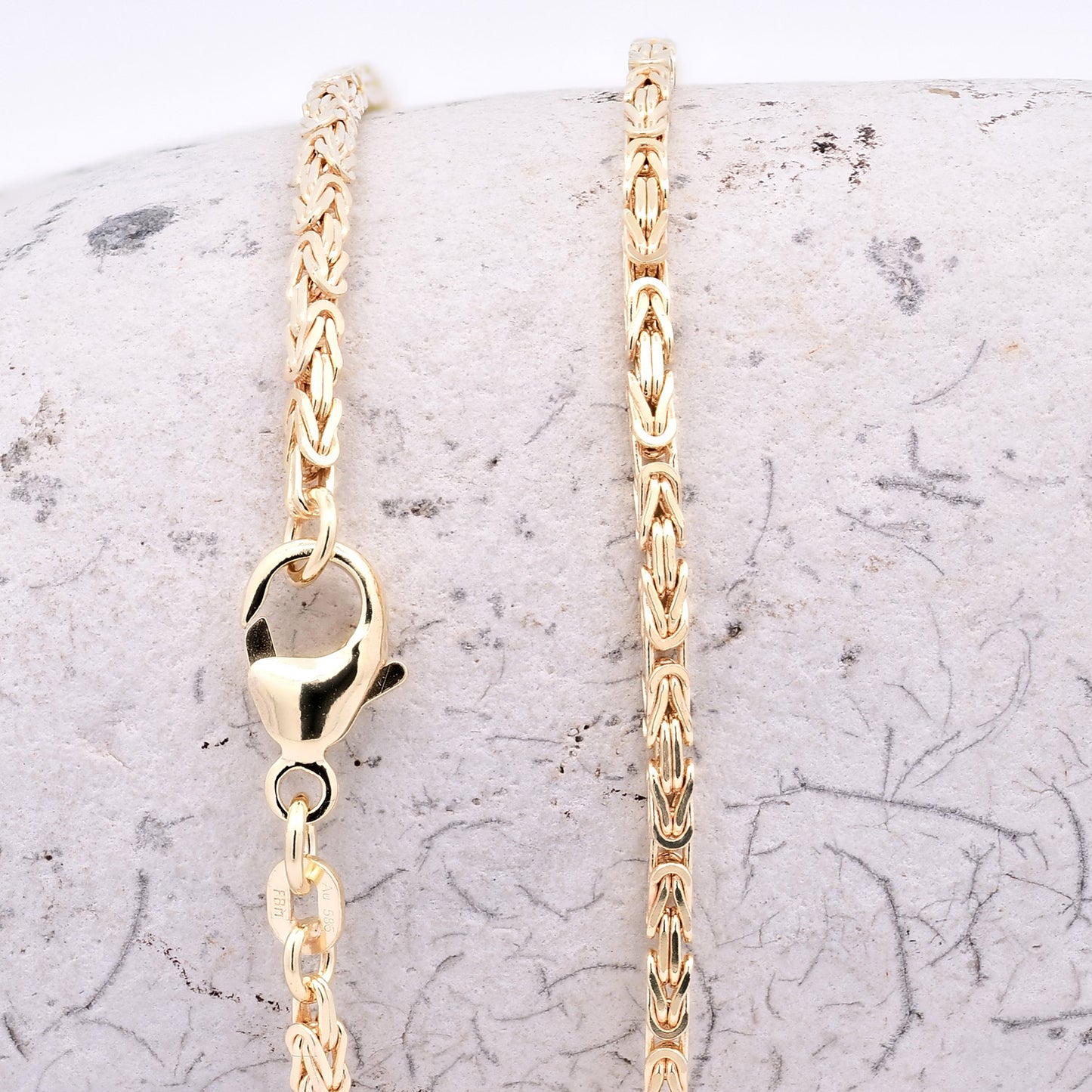 Goldkette Königskette Halskette Breite 1,8 mm - 585 - 14 Karat Gold