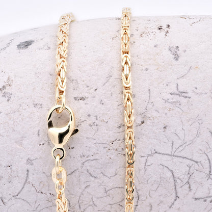 Goldkette Königskette Halskette Breite 1,8 mm - 585 - 14 Karat Gold