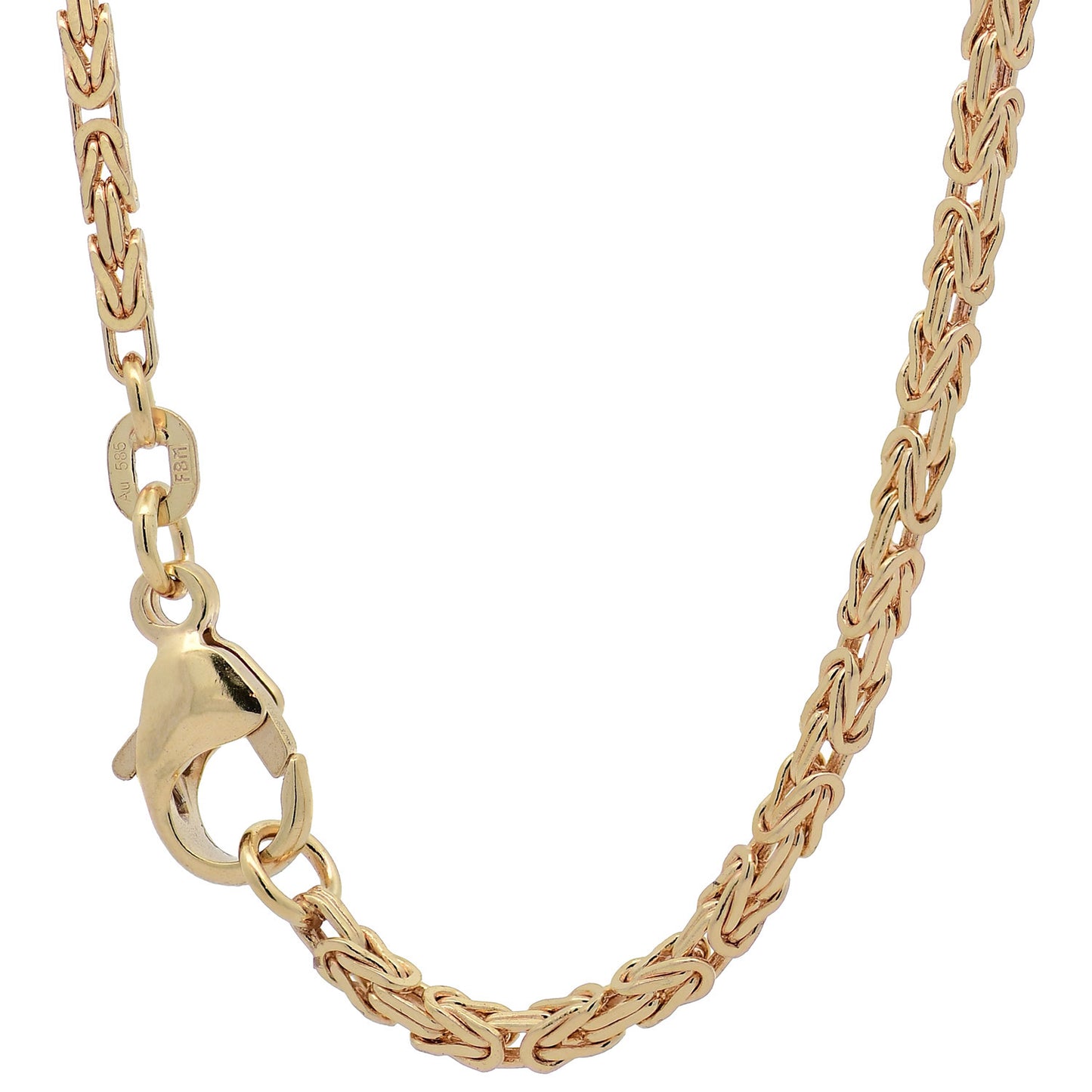 Goldkette Königskette Halskette Breite 1,8 mm - 585 - 14 Karat Gold