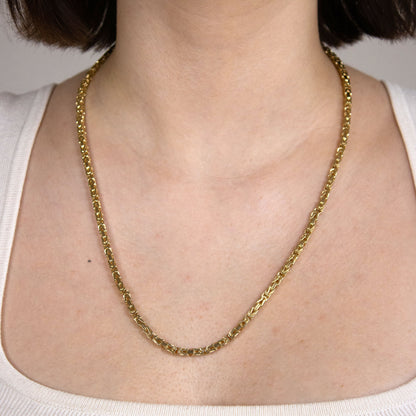 Goldkette Königskette Halskette Breite 3,2 mm massiv 585-14 Karat Gold