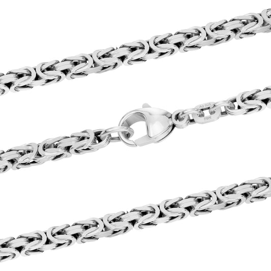 Königskette Halskette oder Armband Breite 4,3 mm - massiv 925 Sterlingsilber Auswahl