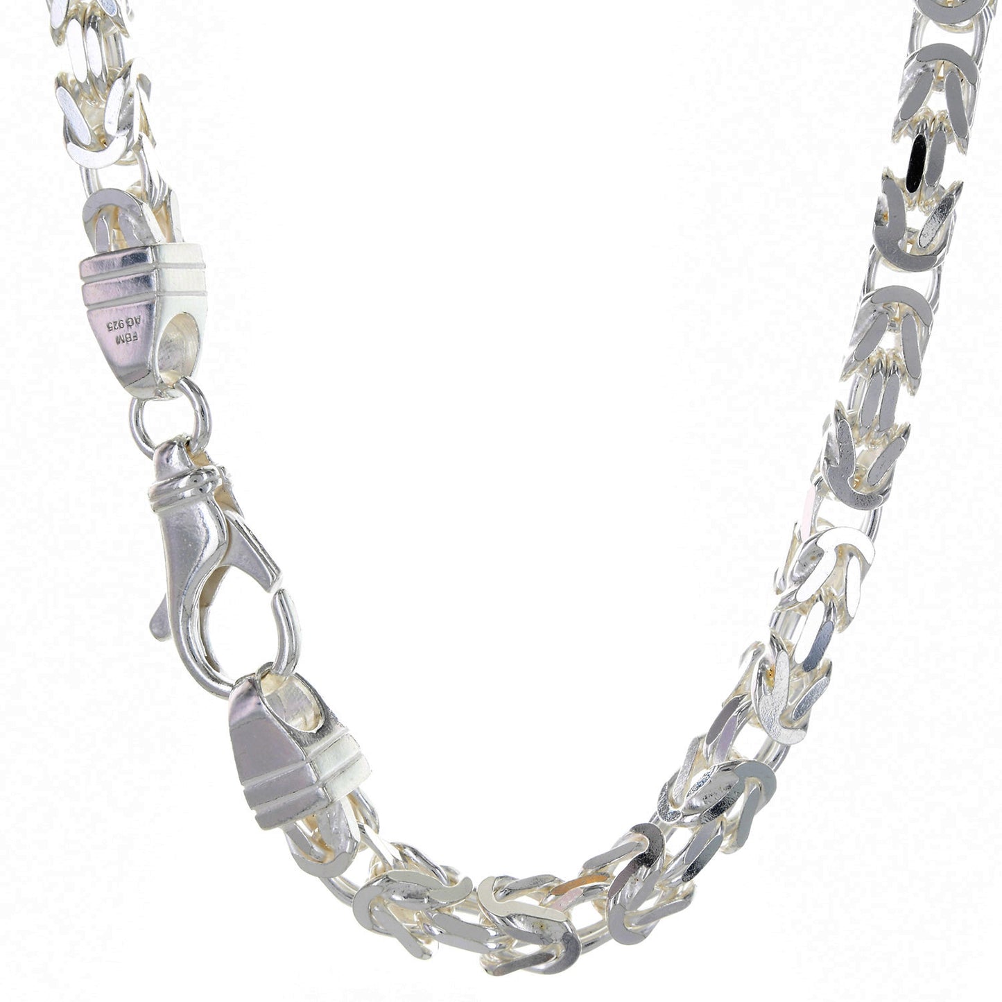 Königskette Halskette oder Armband Breite 5,1 mm - massiv 925 Sterlingsilber Auswahl