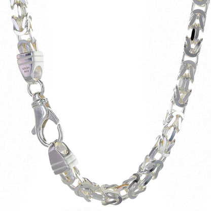 Königskette Halskette oder Armband Breite 5,1 mm - massiv 925 Sterlingsilber Auswahl