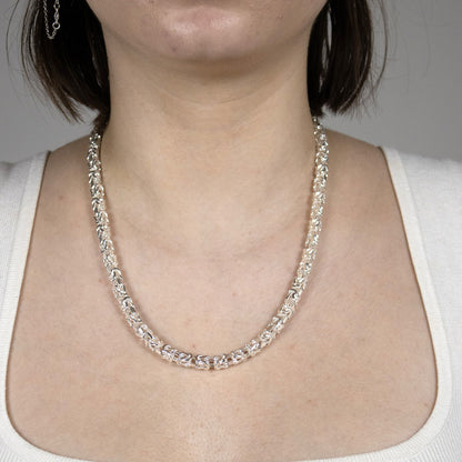 Königskette Halskette oder Armband Breite 5,1 mm - massiv 925 Sterlingsilber Auswahl