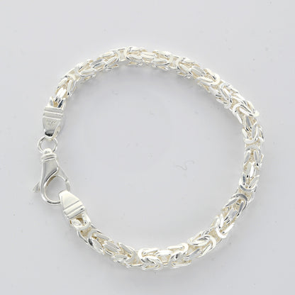 Königskette Halskette oder Armband Breite 5,1 mm - massiv 925 Sterlingsilber Auswahl