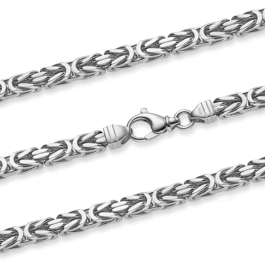 Königskette Halskette oder Armband Breite 5,1 mm - massiv 925 Sterlingsilber Auswahl