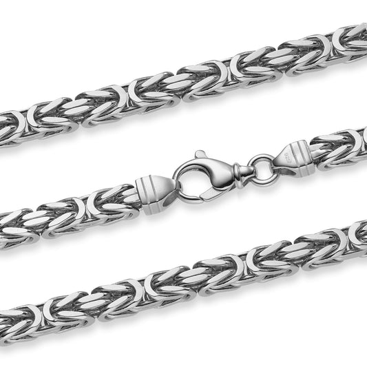 Königskette Halskette oder Armband Breite 6,0 mm - massiv 925 Sterlingsilber Auswahl