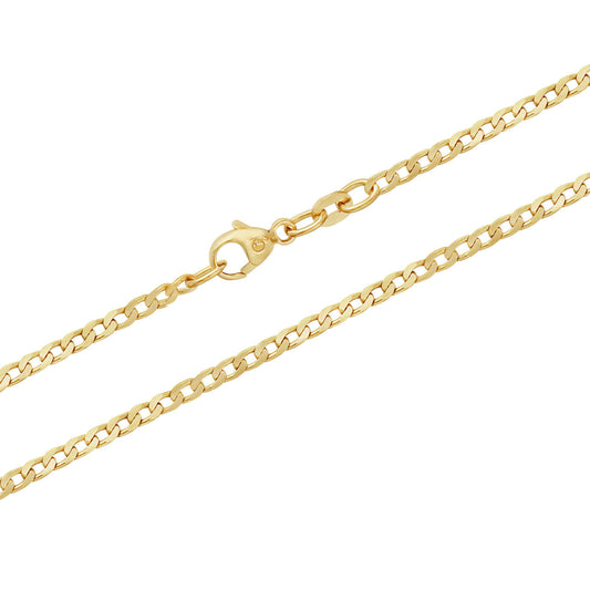 Goldkette Panzerkette Breite 2,6mm - 333-8 Karat Gold