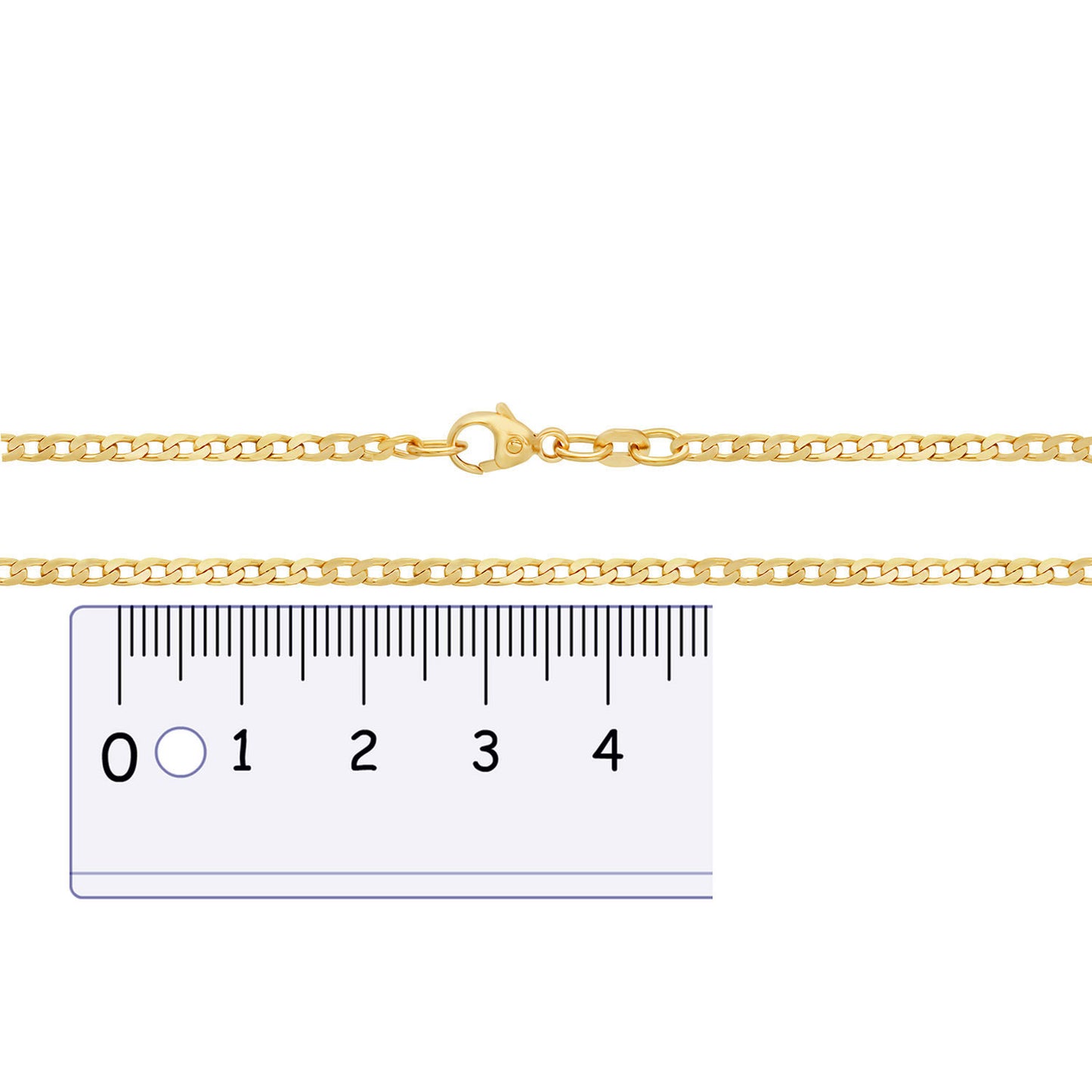 Goldkette Panzerkette Breite 2,6mm - 333-8 Karat Gold