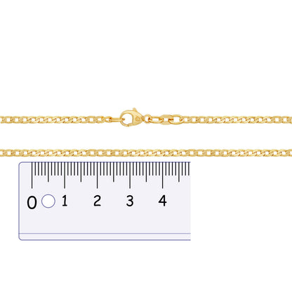 Goldkette Panzerkette Breite 2,6mm - 333-8 Karat Gold