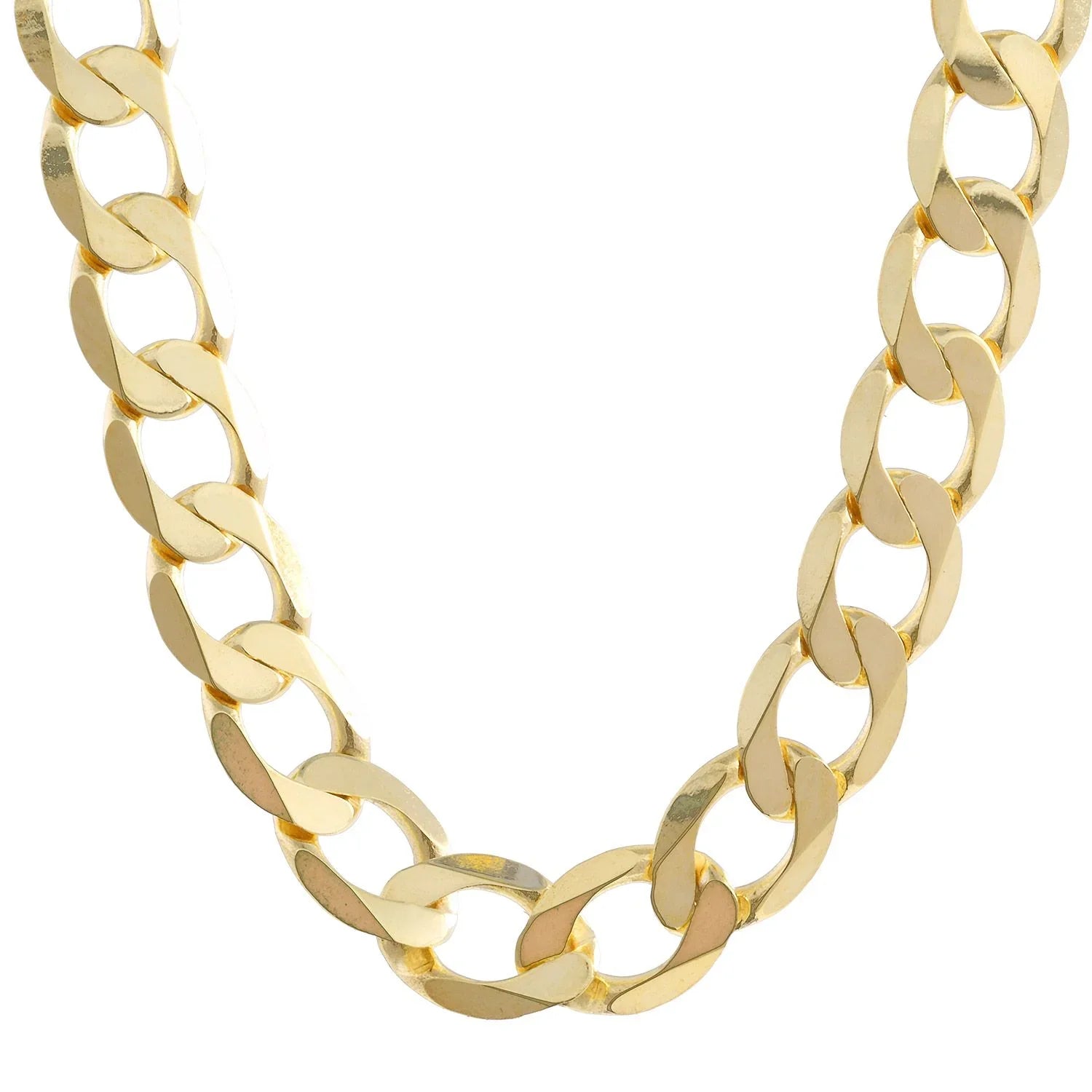 5,0 mm weit 585 14 Karat Gold Halskette Panzerkette massiv Gold hochwertige Goldkette  Länge frei wählbar