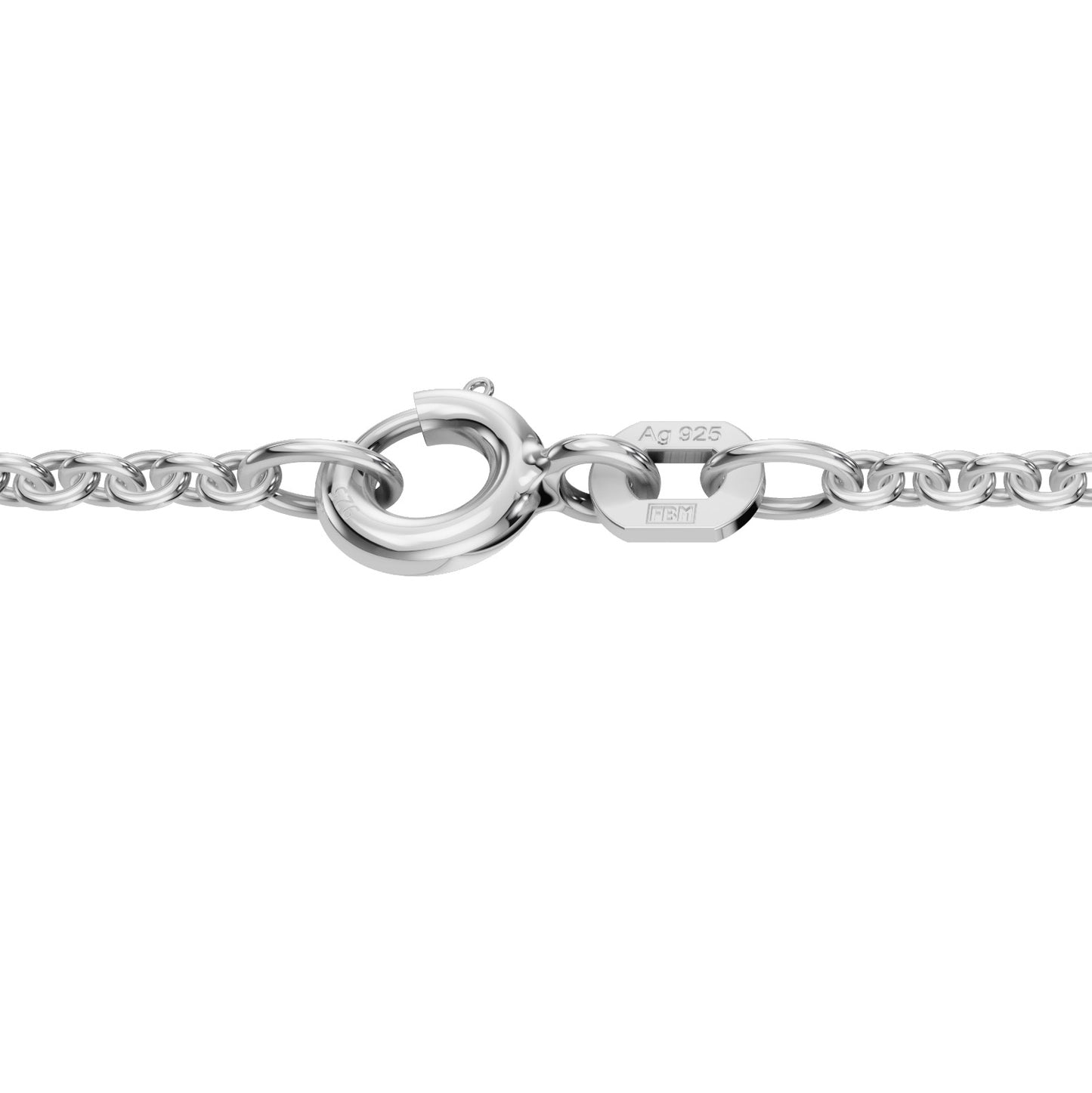 Silberkette Ankerkette rund Halskette Breite 2,0 mm massiv 925 Silber