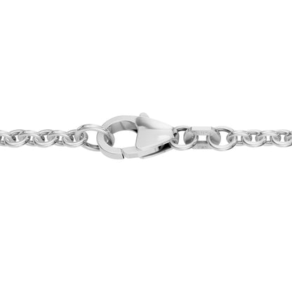 Silberkette Ankerkette rund Halskette Breite 2,8 mm massiv 925 Silber