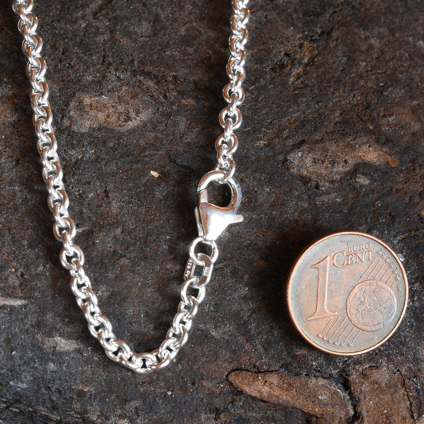 Silberkette Ankerkette Breite 3,2mm - 925 Silber