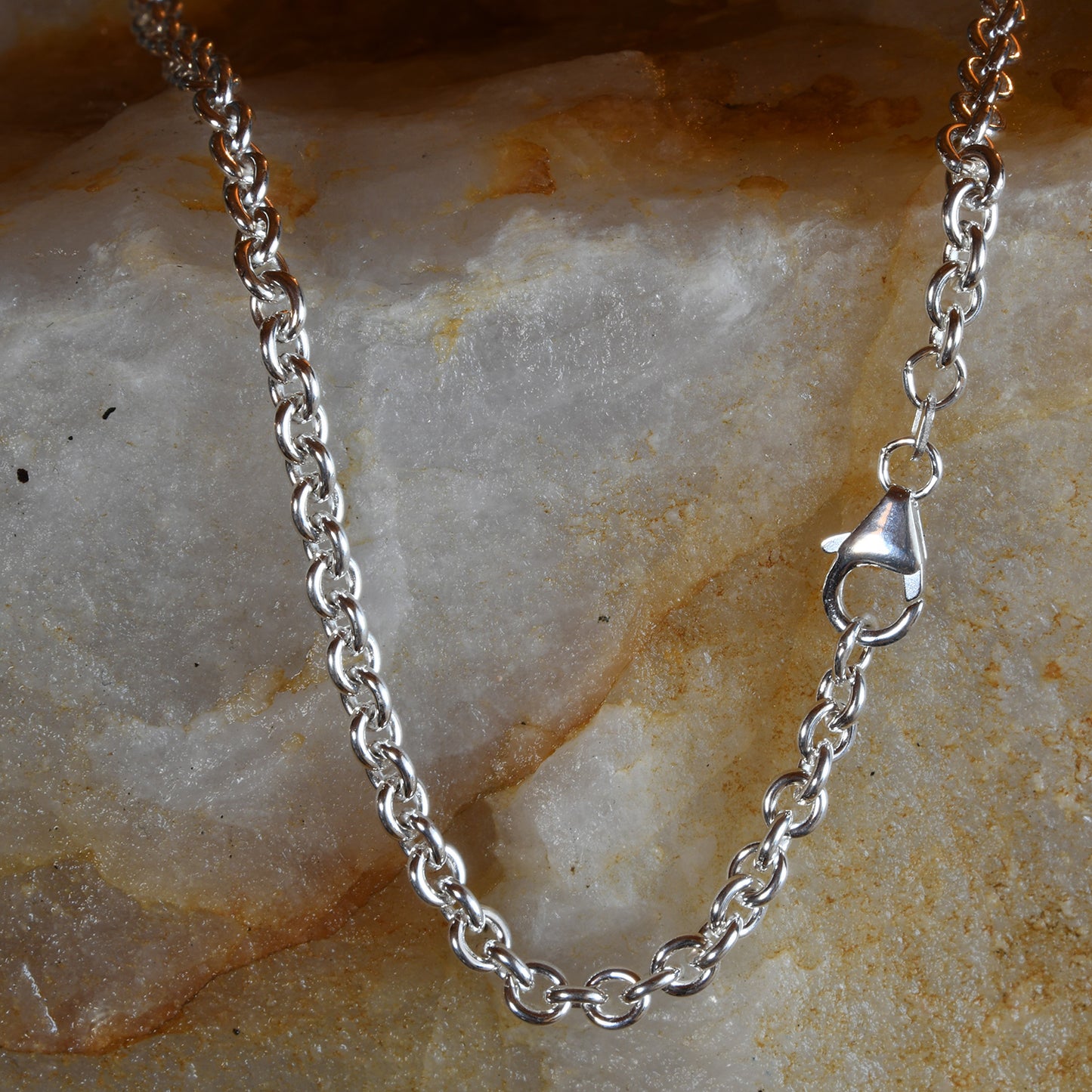 Silberkette Ankerkette Breite 4,0mm - 925 Silber