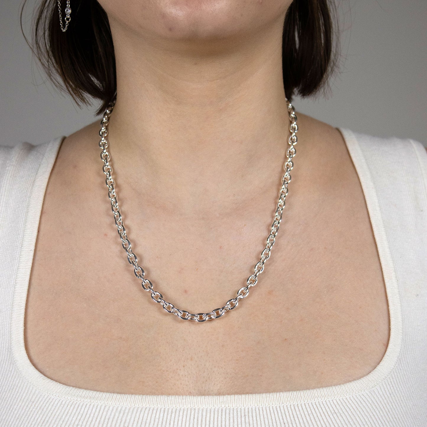 Silberkette Ankerkette Breite 6,2mm - 925 Silber