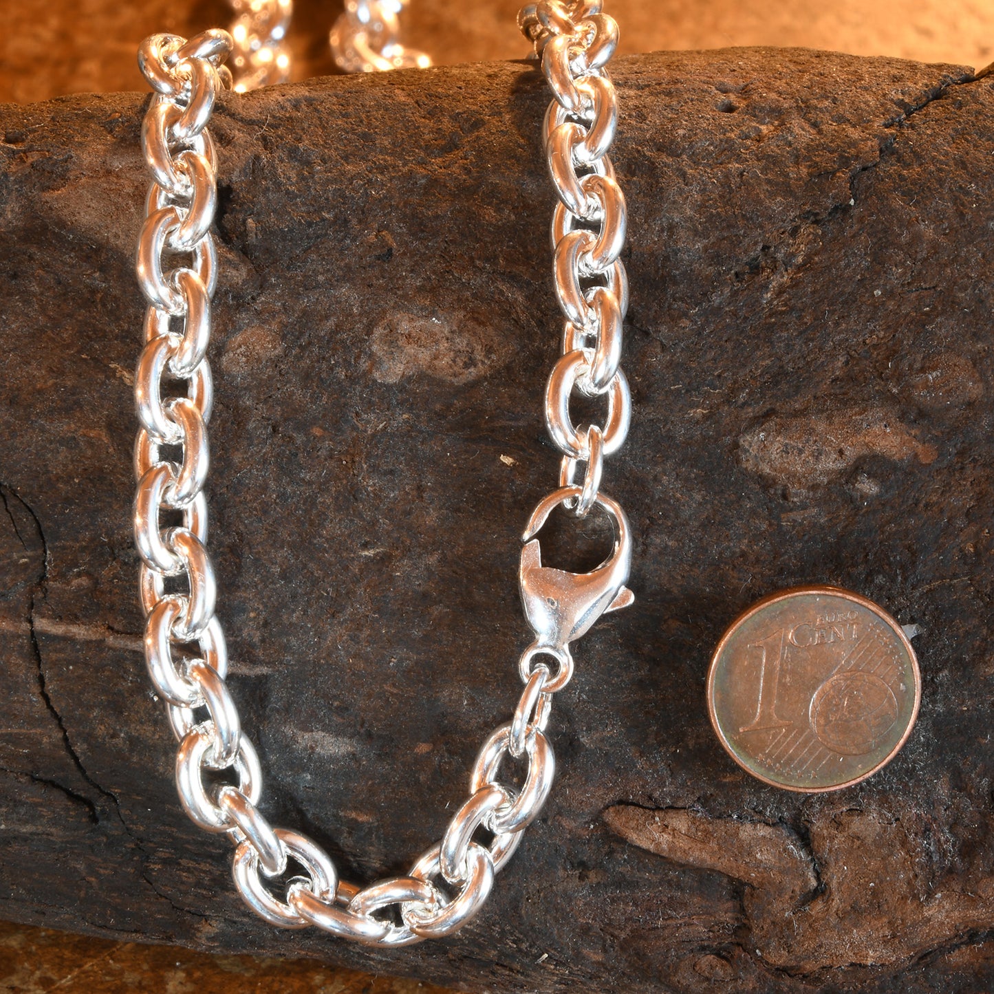 Silberkette Ankerkette Breite 7,1mm - 925 Silber
