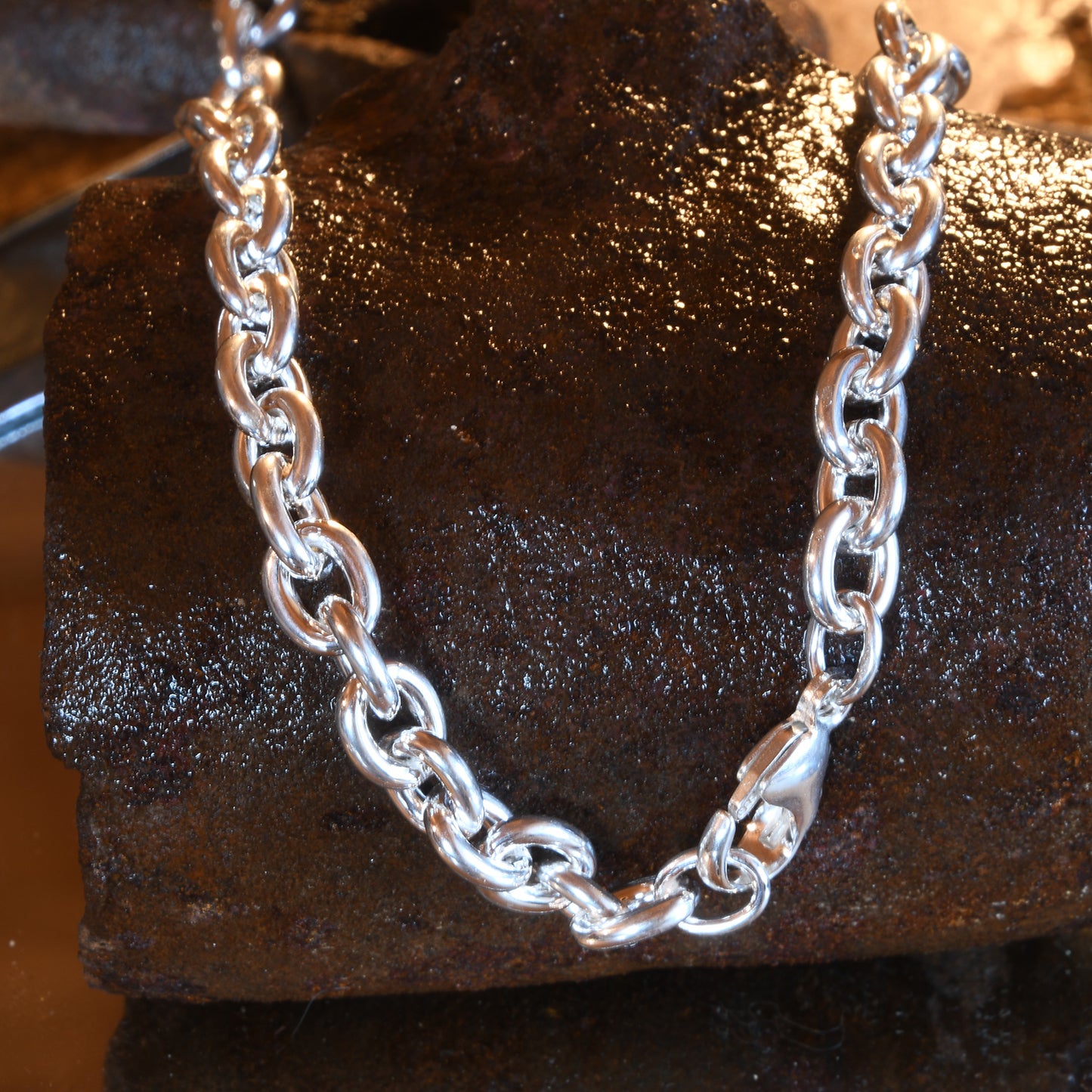 Silberkette Ankerkette Breite 7,1mm - 925 Silber