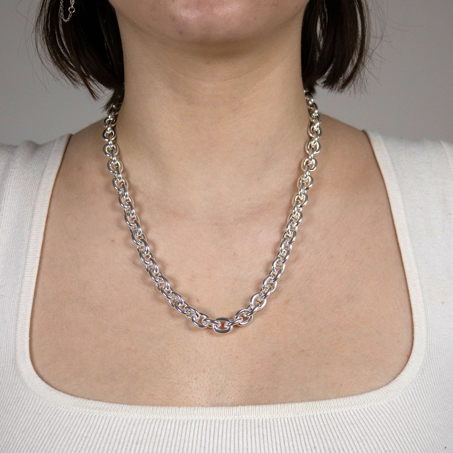 Silberkette Ankerkette Breite 9,1mm - 925 Silber