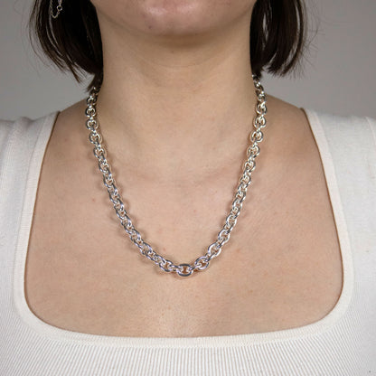 Silberkette Ankerkette Breite 9,1mm - 925 Silber