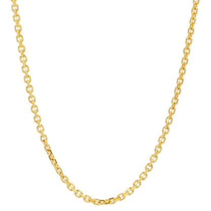 Ankerkette diamantiert Halskette - 333 - 8 Karat Gold
