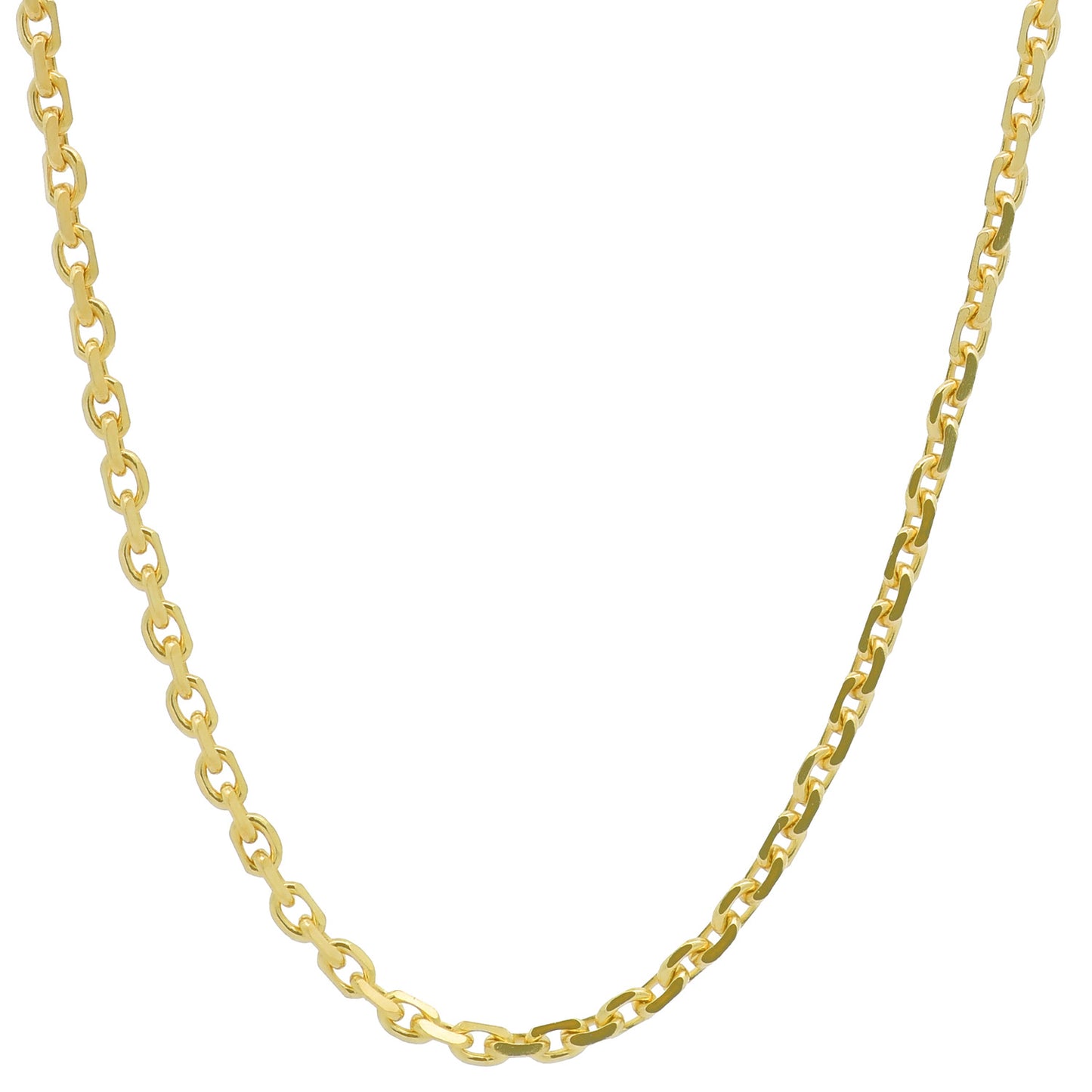 Ankerkette diamantiert Halskette - 333 - 8 Karat Gold