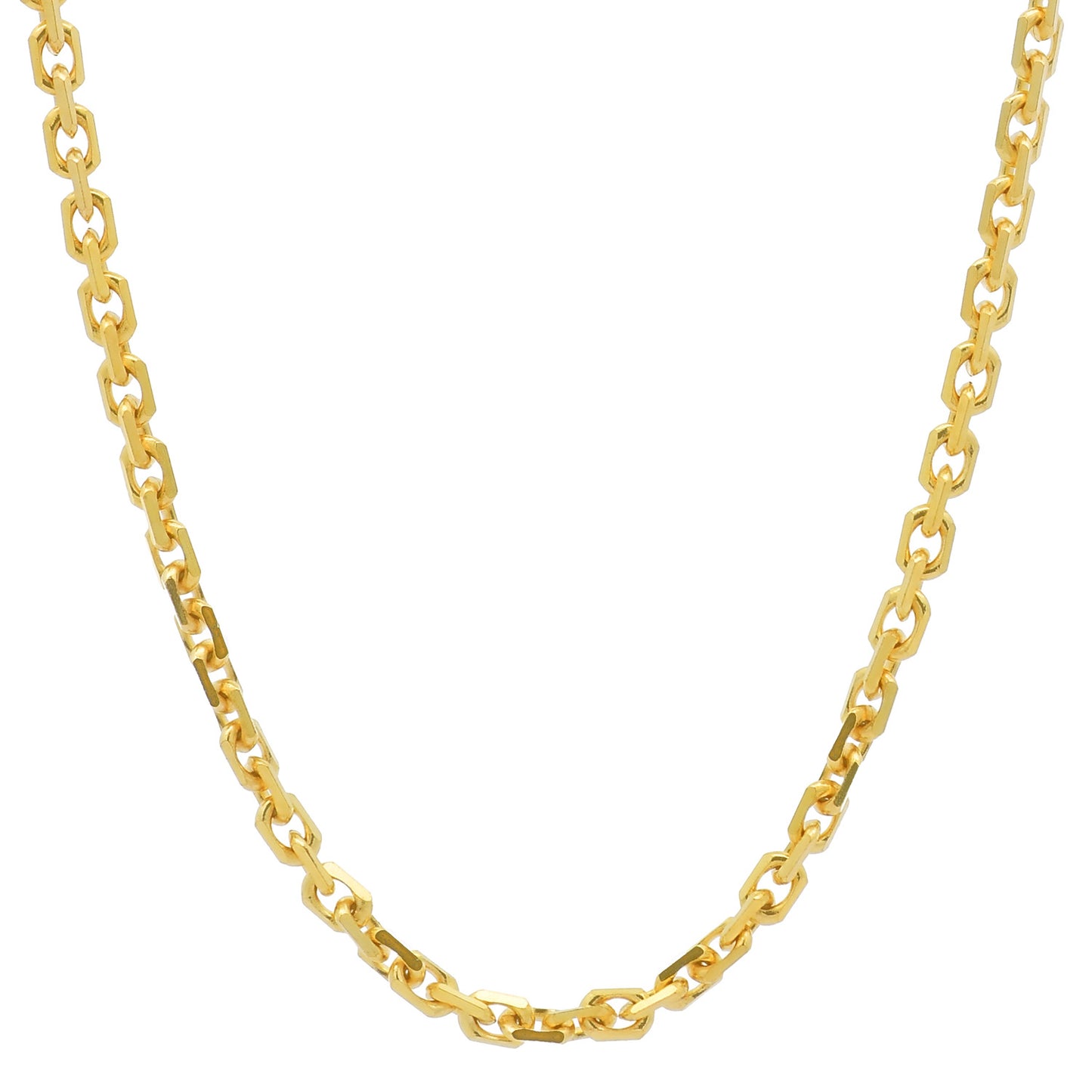 Ankerkette diamantiert Halskette - 333 - 8 Karat Gold