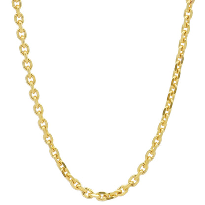 Ankerkette diamantiert Halskette - 333 - 8 Karat Gold