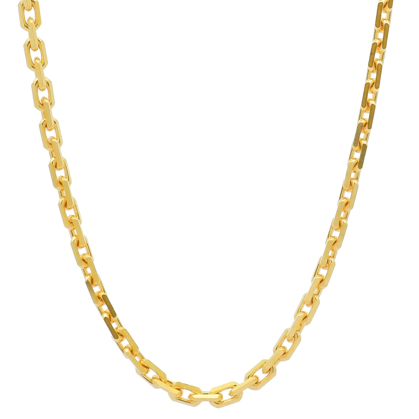 Ankerkette diamantiert Halskette - 333 - 8 Karat Gold