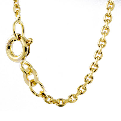 Ankerkette diamantiert Halskette - 333 - 8 Karat Gold