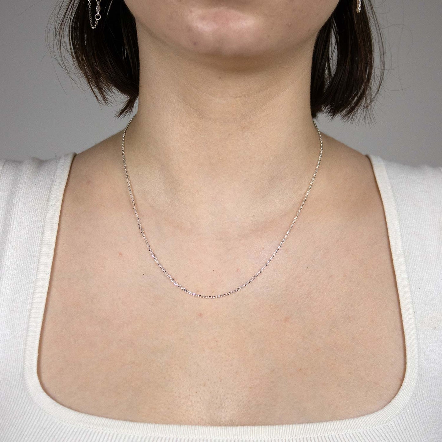 Silberkette Echt 925 Sterlingsilber Ankerkette diamantiert Silber Halskette - Damenkette und Herrenkette Made in Germany