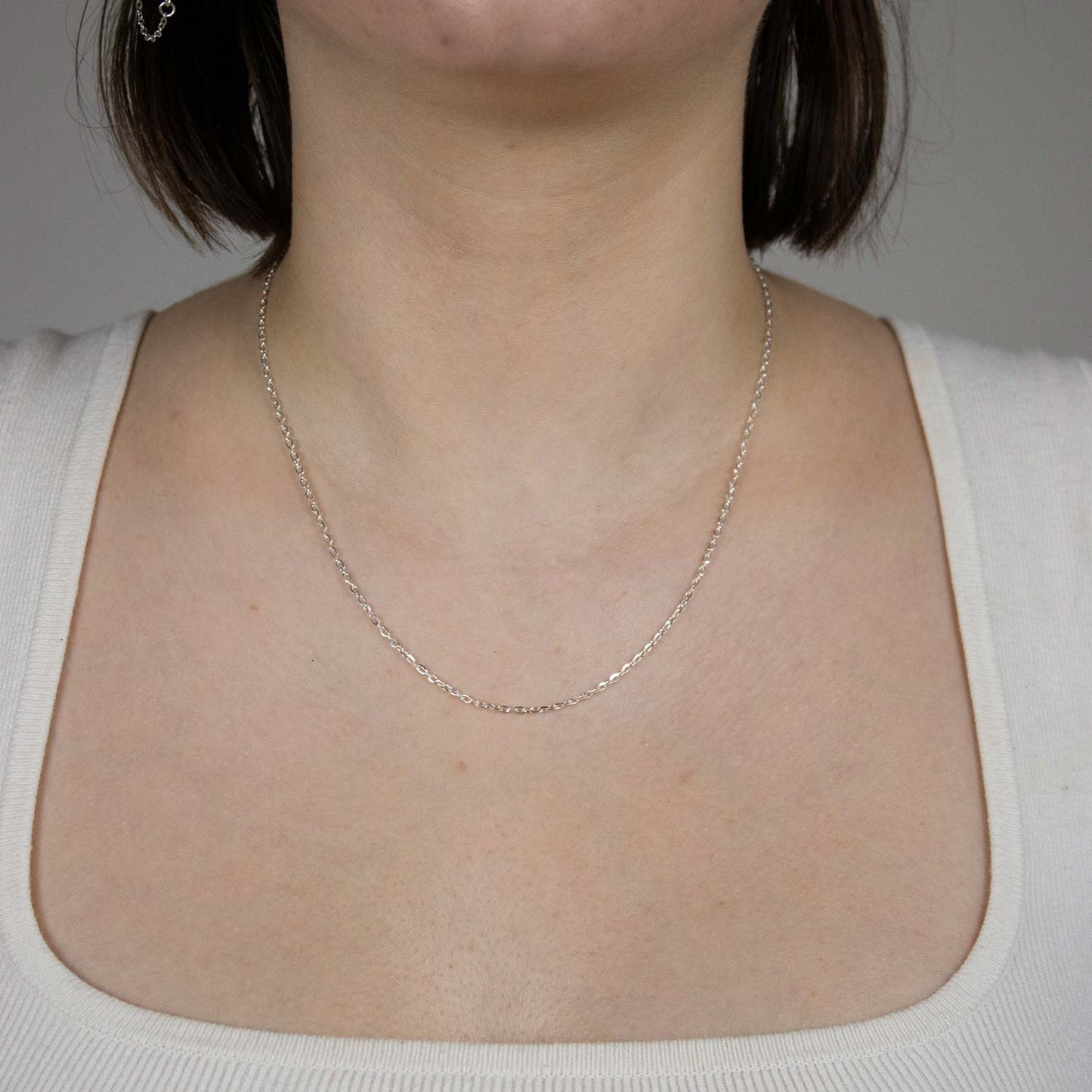 Silberkette Echt 925 Sterlingsilber Ankerkette diamantiert Silber Halskette - Damenkette und Herrenkette Made in Germany