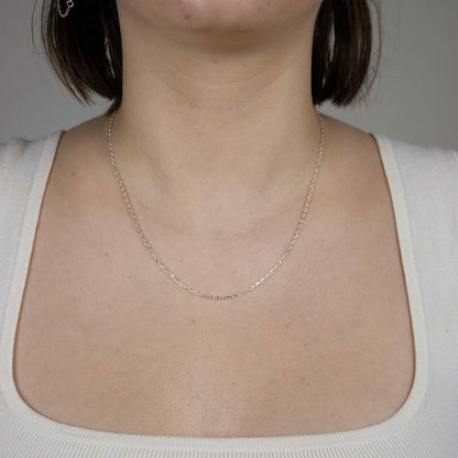 Silberkette Echt 925 Sterlingsilber Ankerkette diamantiert Silber Halskette - Damenkette und Herrenkette Made in Germany