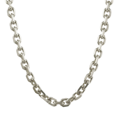 Silberkette Echt 925 Sterlingsilber Ankerkette diamantiert Silber Halskette - Damenkette und Herrenkette Made in Germany