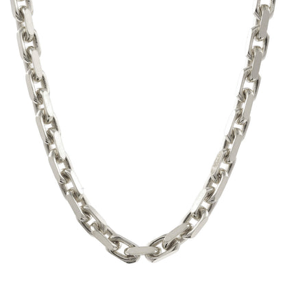 Silberkette Echt 925 Sterlingsilber Ankerkette diamantiert Silber Halskette - Damenkette und Herrenkette Made in Germany