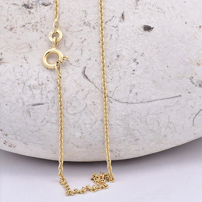 Goldkette Ankerkette rund Halskette Breite 1,5 mm - 333 - 8 Karat Gold
