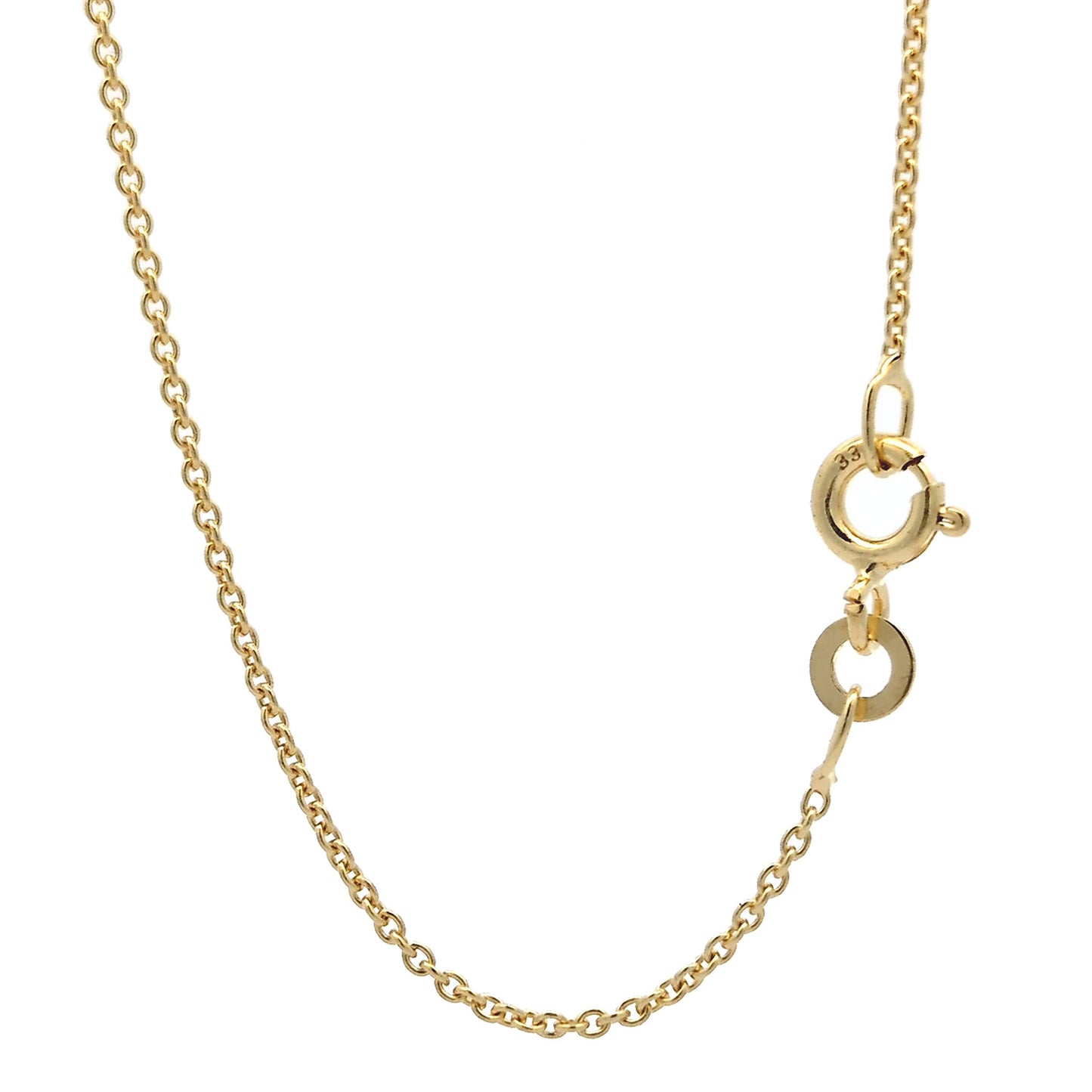 Goldkette Ankerkette 1,1 mm 333 - 585 - 750 Gold oder Silber vergoldet