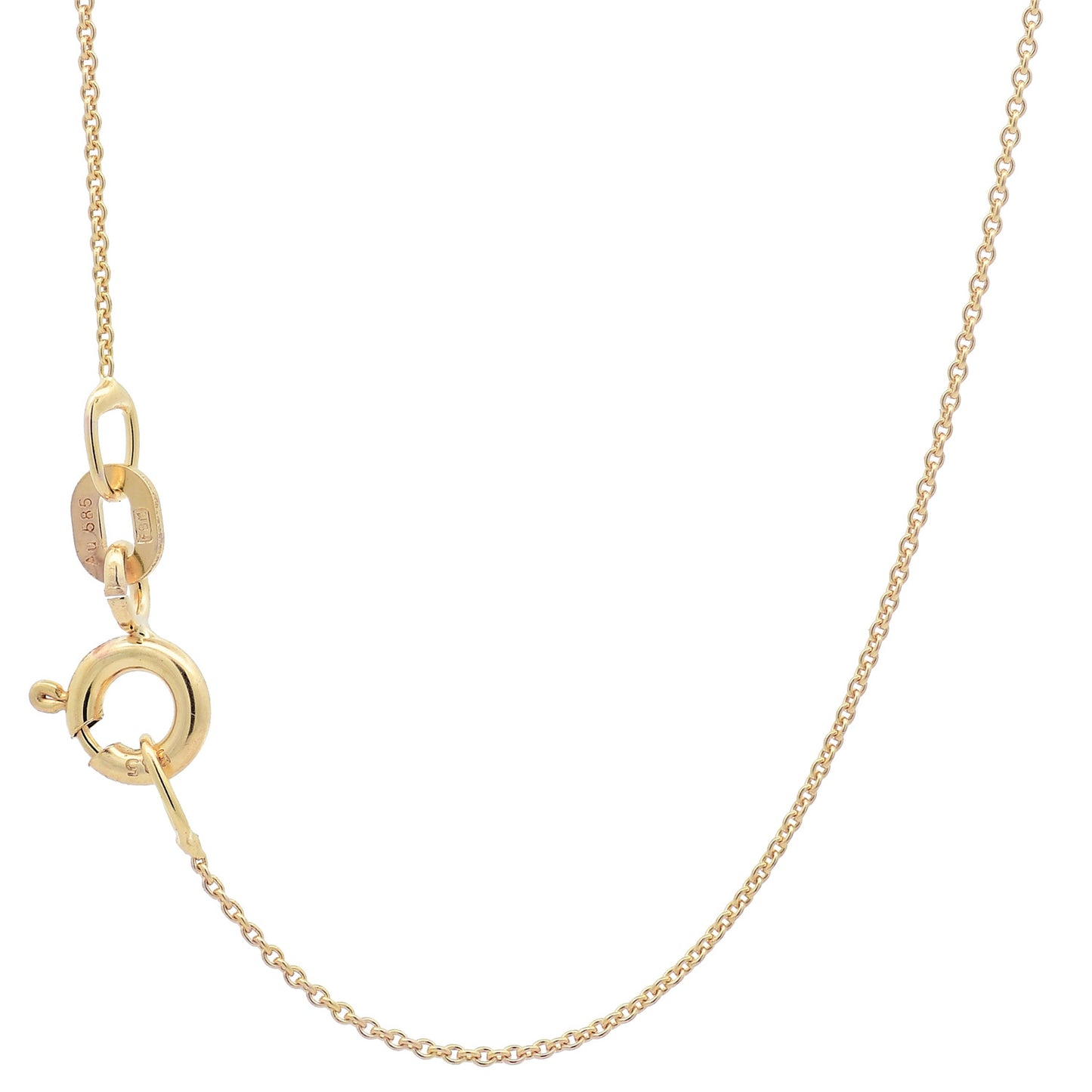 Ankerkette rund Halskette  585 - 14 Karat Gold Auswahl