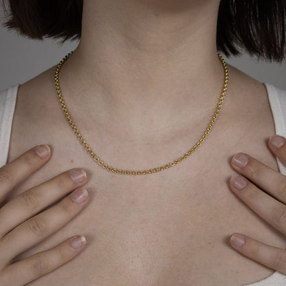 Ankerkette rund Halskette  585 - 14 Karat Gold Auswahl
