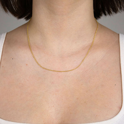 Ankerkette rund Halskette  585 - 14 Karat Gold Auswahl