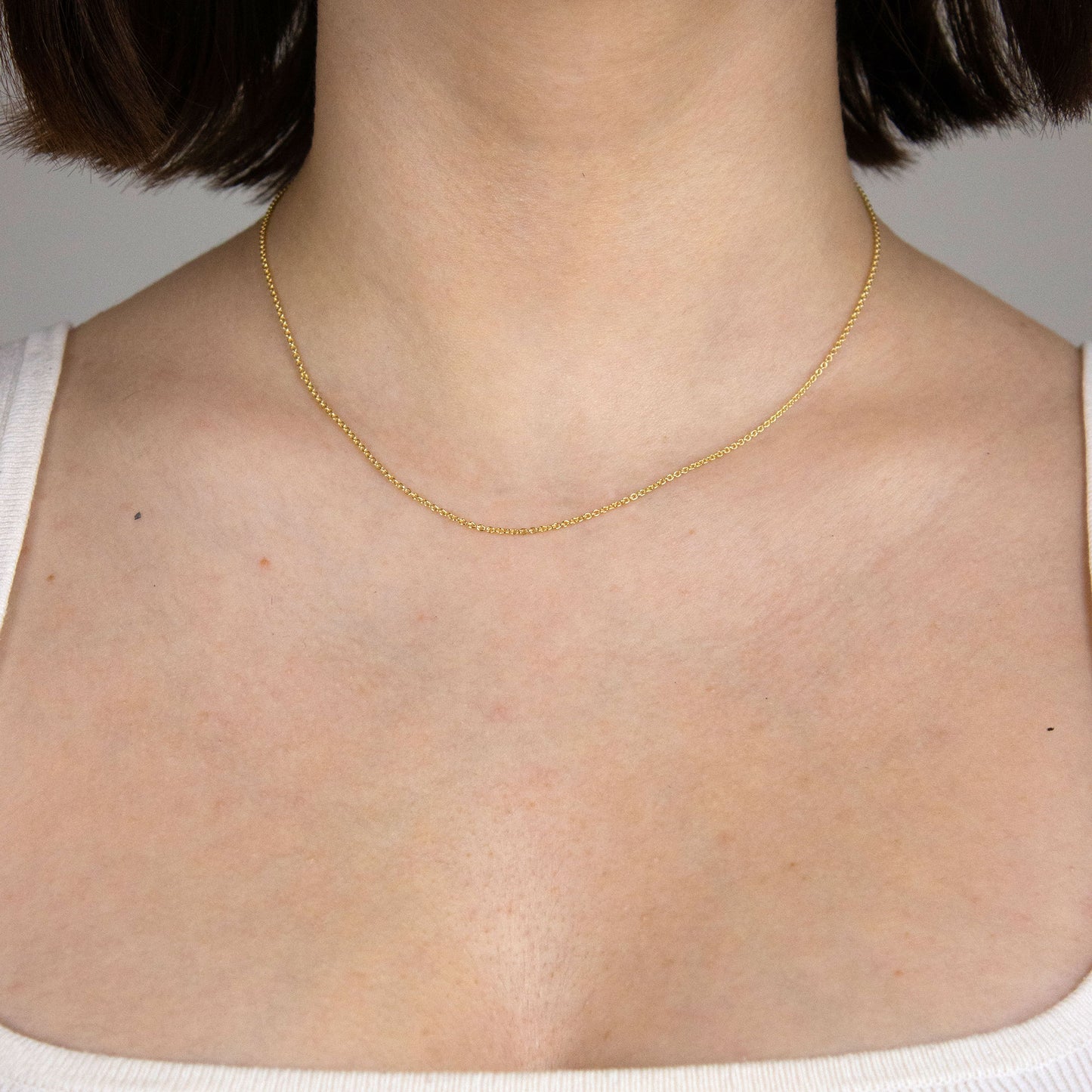 Ankerkette rund Halskette  585 - 14 Karat Gold Auswahl