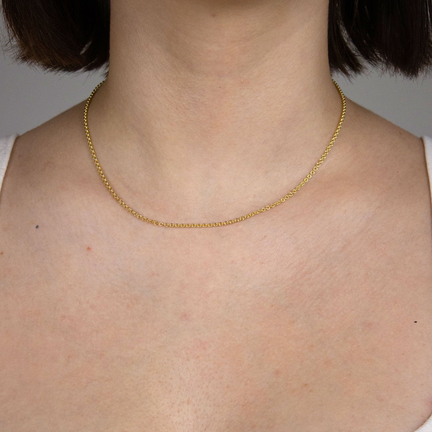 Ankerkette rund Halskette  585 - 14 Karat Gold Auswahl
