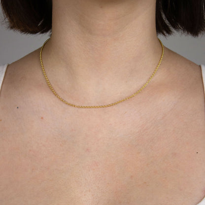 Ankerkette rund Halskette  585 - 14 Karat Gold Auswahl